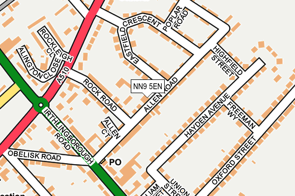 NN9 5EN map - OS OpenMap – Local (Ordnance Survey)