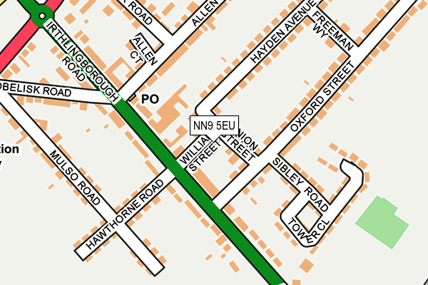 NN9 5EU map - OS OpenMap – Local (Ordnance Survey)