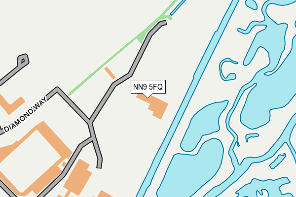 NN9 5FQ map - OS OpenMap – Local (Ordnance Survey)