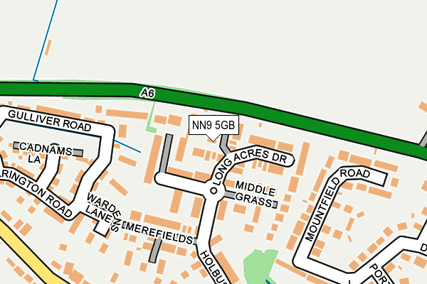 NN9 5GB map - OS OpenMap – Local (Ordnance Survey)