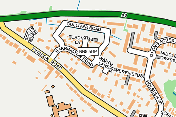 NN9 5GP map - OS OpenMap – Local (Ordnance Survey)