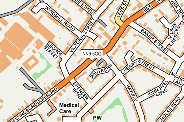NN9 5GQ map - OS OpenMap – Local (Ordnance Survey)
