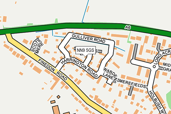 NN9 5GS map - OS OpenMap – Local (Ordnance Survey)