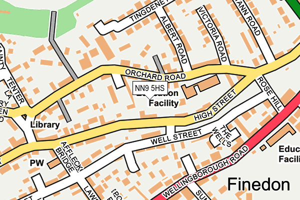 NN9 5HS map - OS OpenMap – Local (Ordnance Survey)