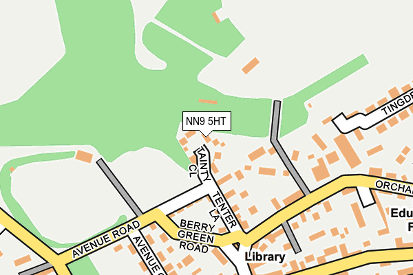 NN9 5HT map - OS OpenMap – Local (Ordnance Survey)