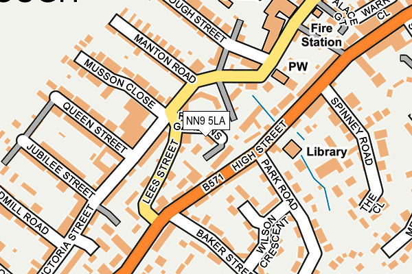 NN9 5LA map - OS OpenMap – Local (Ordnance Survey)