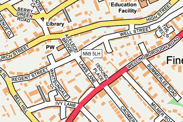 NN9 5LH map - OS OpenMap – Local (Ordnance Survey)