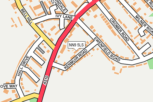 NN9 5LS map - OS OpenMap – Local (Ordnance Survey)