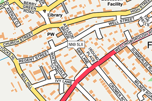 NN9 5LX map - OS OpenMap – Local (Ordnance Survey)