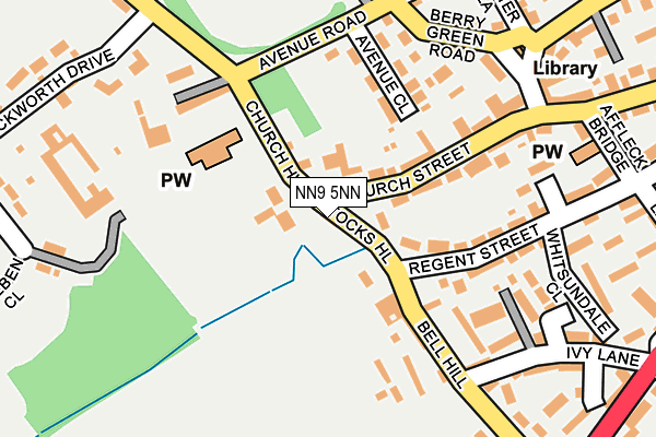 NN9 5NN map - OS OpenMap – Local (Ordnance Survey)