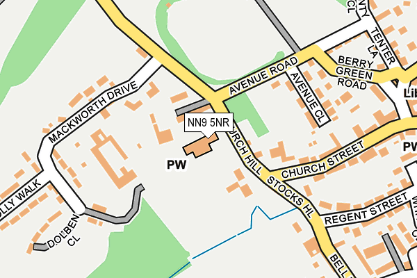 NN9 5NR map - OS OpenMap – Local (Ordnance Survey)