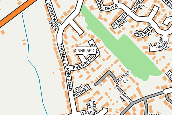 NN9 5PD map - OS OpenMap – Local (Ordnance Survey)