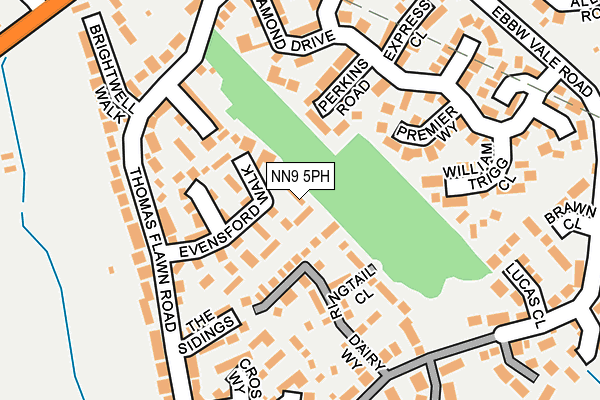 NN9 5PH map - OS OpenMap – Local (Ordnance Survey)