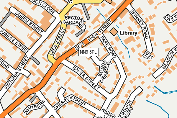 NN9 5PL map - OS OpenMap – Local (Ordnance Survey)