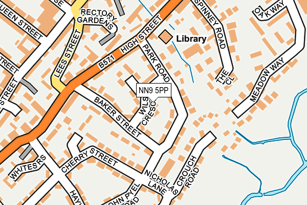 NN9 5PP map - OS OpenMap – Local (Ordnance Survey)