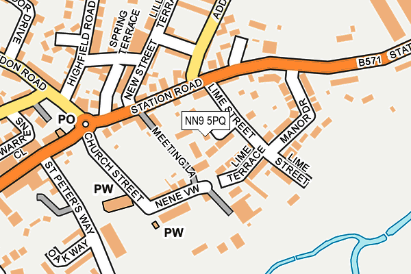 NN9 5PQ map - OS OpenMap – Local (Ordnance Survey)
