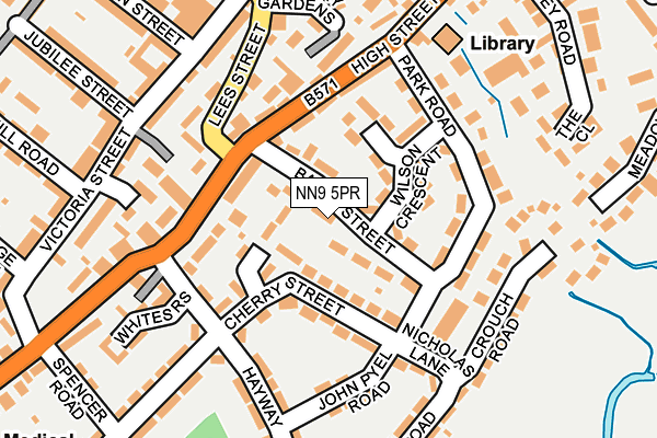 NN9 5PR map - OS OpenMap – Local (Ordnance Survey)