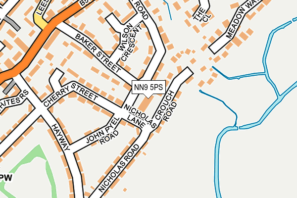 NN9 5PS map - OS OpenMap – Local (Ordnance Survey)