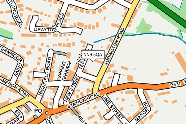 NN9 5QA map - OS OpenMap – Local (Ordnance Survey)