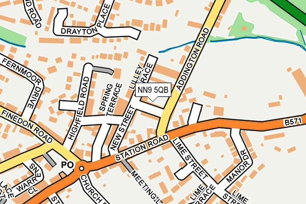 NN9 5QB map - OS OpenMap – Local (Ordnance Survey)