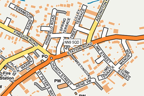 NN9 5QD map - OS OpenMap – Local (Ordnance Survey)