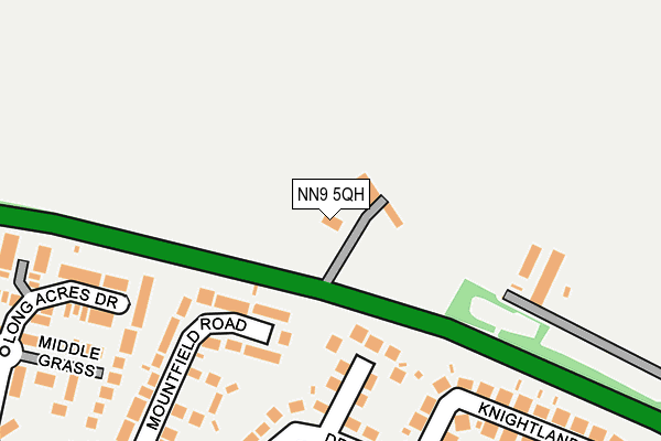 NN9 5QH map - OS OpenMap – Local (Ordnance Survey)