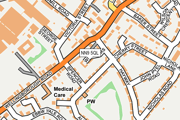 NN9 5QL map - OS OpenMap – Local (Ordnance Survey)