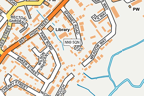 NN9 5QN map - OS OpenMap – Local (Ordnance Survey)
