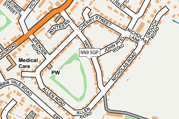 NN9 5QP map - OS OpenMap – Local (Ordnance Survey)