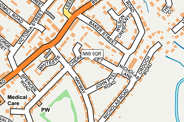NN9 5QR map - OS OpenMap – Local (Ordnance Survey)