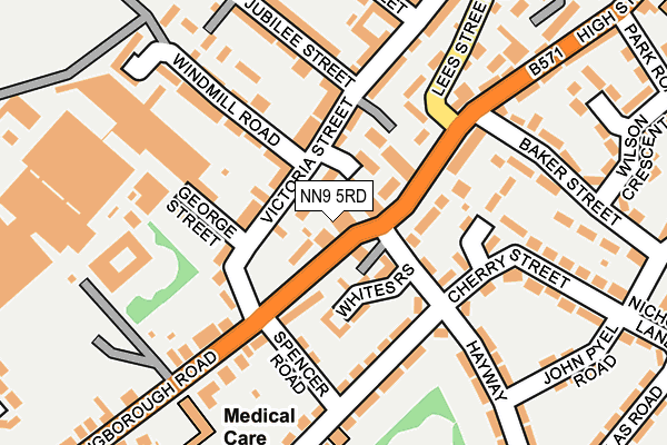 NN9 5RD map - OS OpenMap – Local (Ordnance Survey)