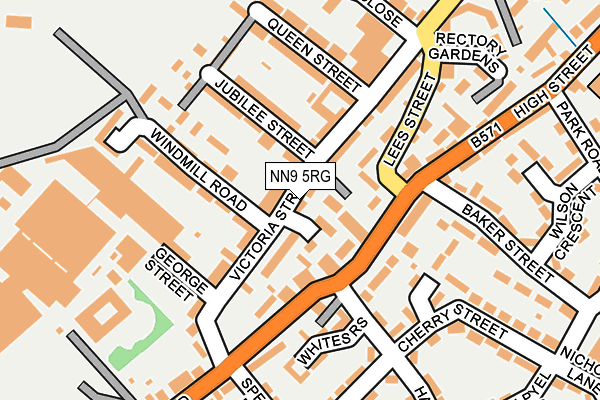 NN9 5RG map - OS OpenMap – Local (Ordnance Survey)