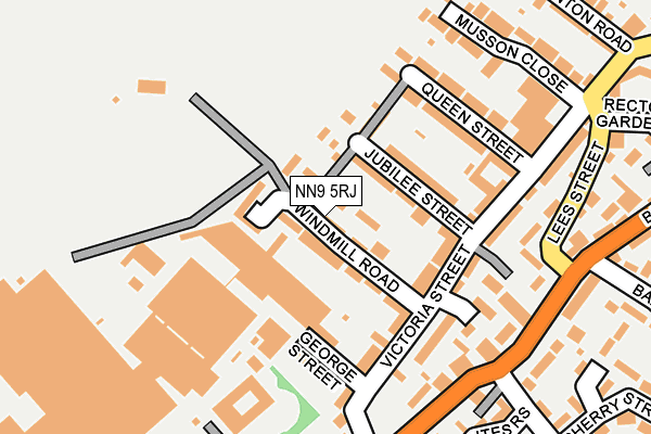 NN9 5RJ map - OS OpenMap – Local (Ordnance Survey)