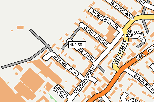 NN9 5RL map - OS OpenMap – Local (Ordnance Survey)
