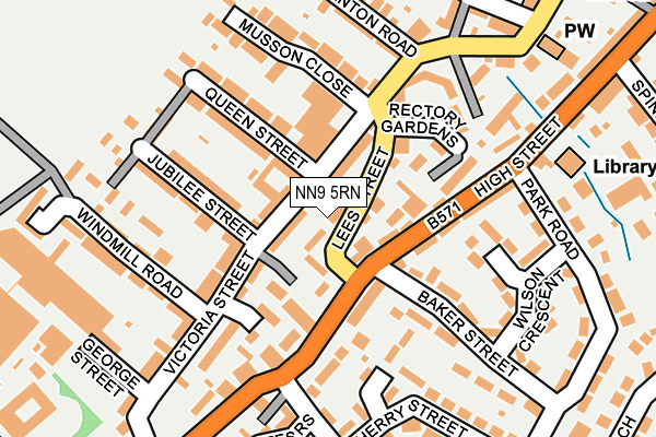 NN9 5RN map - OS OpenMap – Local (Ordnance Survey)