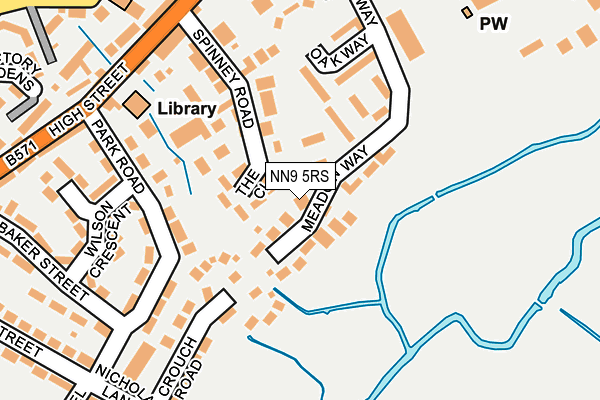 NN9 5RS map - OS OpenMap – Local (Ordnance Survey)