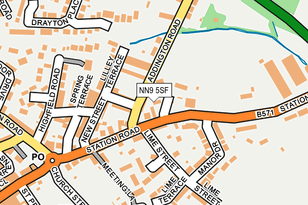 NN9 5SF map - OS OpenMap – Local (Ordnance Survey)