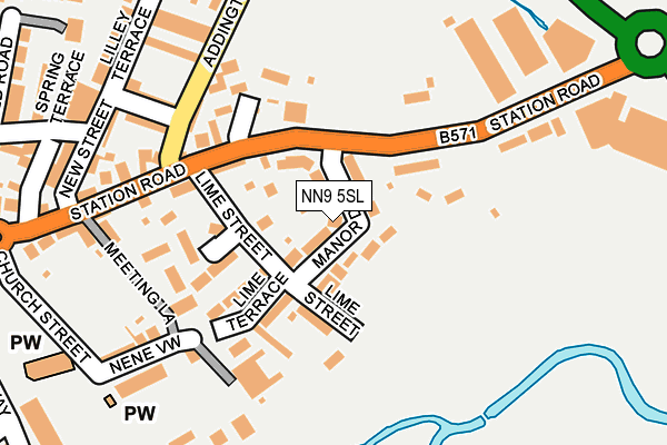 NN9 5SL map - OS OpenMap – Local (Ordnance Survey)