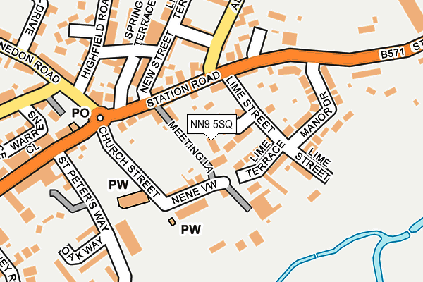 NN9 5SQ map - OS OpenMap – Local (Ordnance Survey)