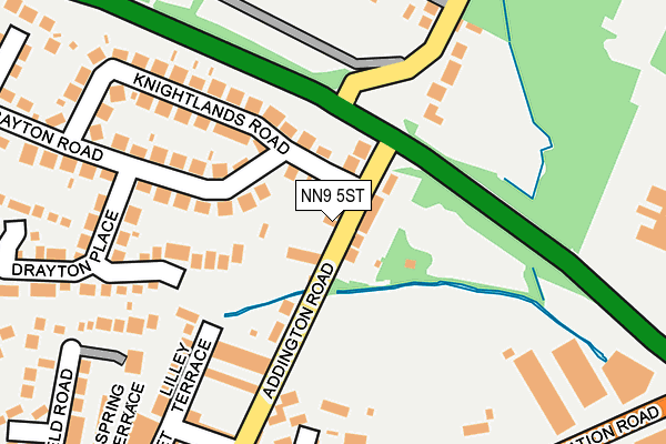 NN9 5ST map - OS OpenMap – Local (Ordnance Survey)
