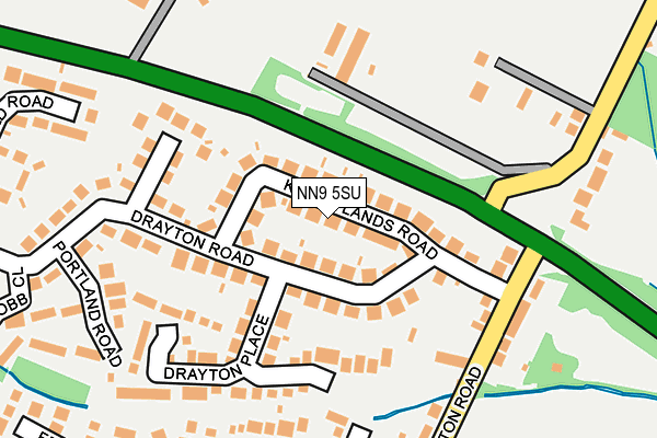 NN9 5SU map - OS OpenMap – Local (Ordnance Survey)