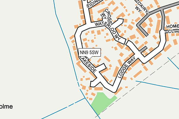 NN9 5SW map - OS OpenMap – Local (Ordnance Survey)