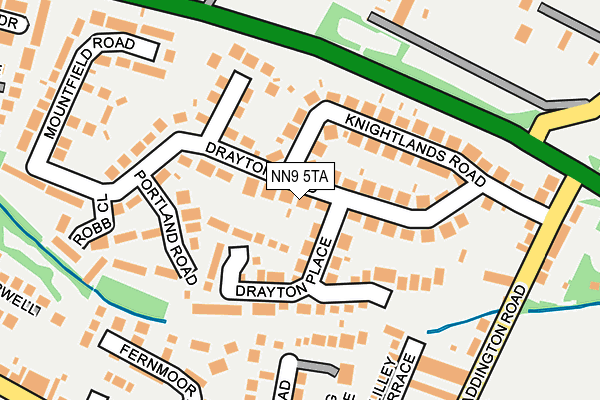 NN9 5TA map - OS OpenMap – Local (Ordnance Survey)