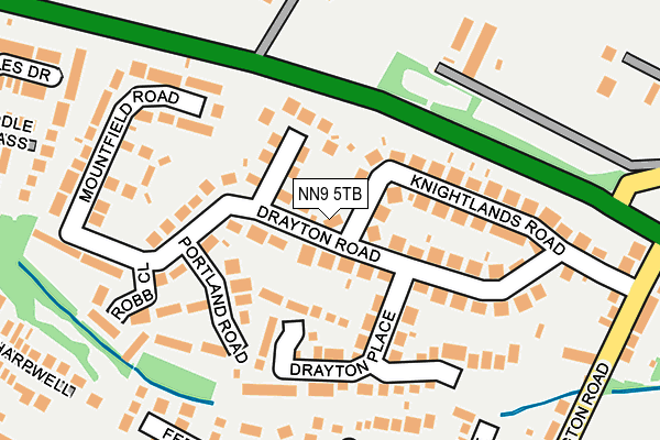 NN9 5TB map - OS OpenMap – Local (Ordnance Survey)