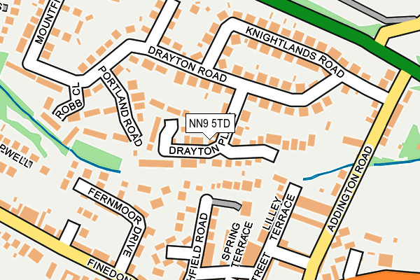 NN9 5TD map - OS OpenMap – Local (Ordnance Survey)