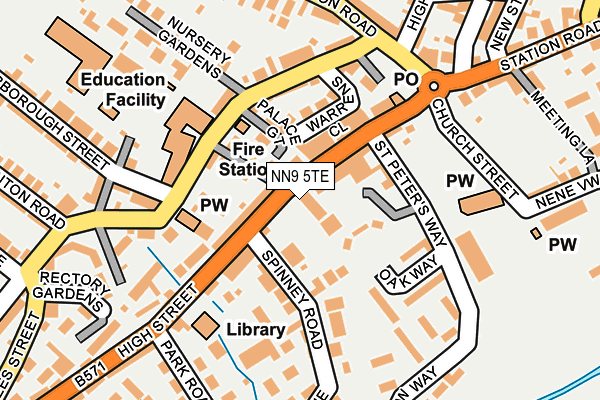 NN9 5TE map - OS OpenMap – Local (Ordnance Survey)