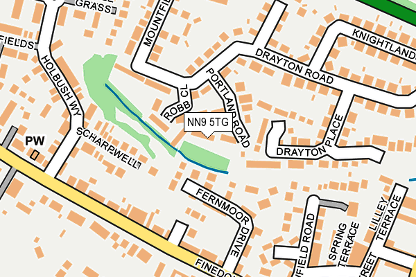 NN9 5TG map - OS OpenMap – Local (Ordnance Survey)