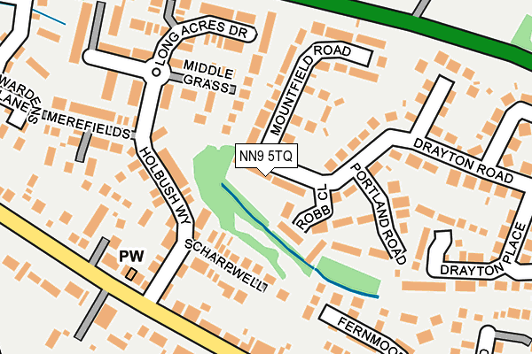 NN9 5TQ map - OS OpenMap – Local (Ordnance Survey)