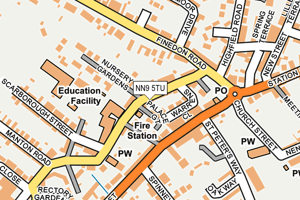 NN9 5TU map - OS OpenMap – Local (Ordnance Survey)