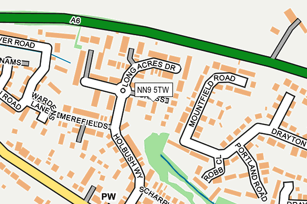 NN9 5TW map - OS OpenMap – Local (Ordnance Survey)